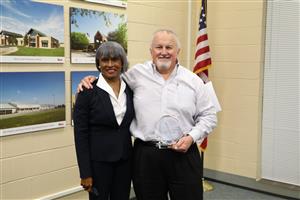 CISD school board president June W. Davis honors Dr. Powell 