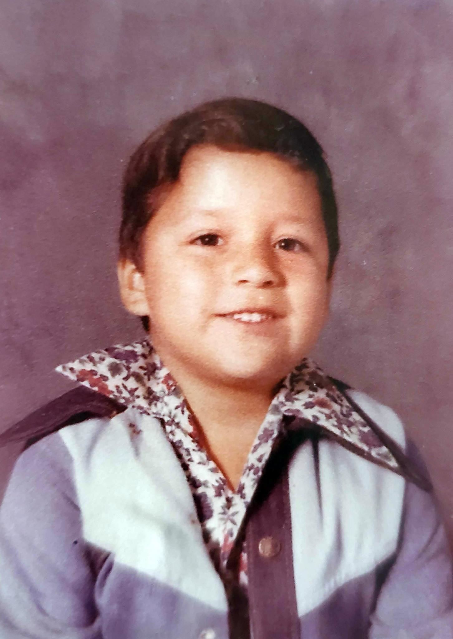 Ralph Vallejo as a child