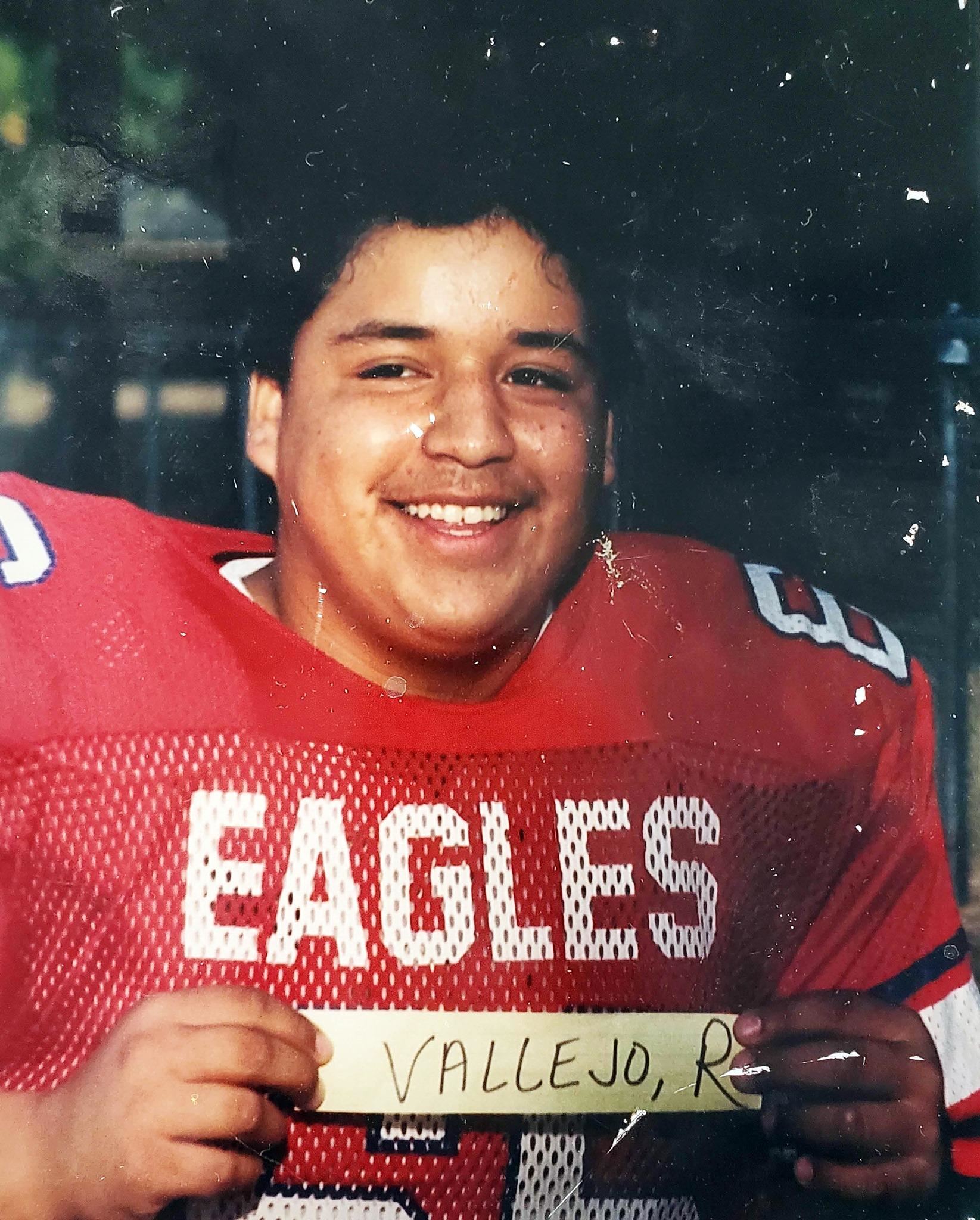 Ralph Vallejo as a football player